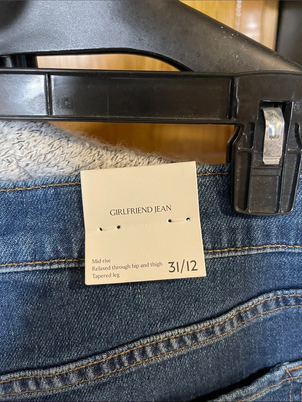Banana Republic Girlfriend mid-rise Jeans Women 31/12 Blue Denim - Picture 10 of 11
